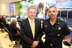 Bonilha (left) and Marco Alves, Municipal Civil Guard CMDR